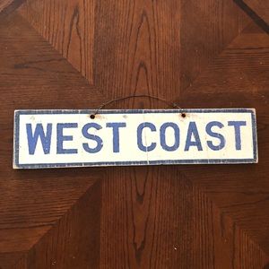 Brandy Melville West Coast Wall Art Sign
